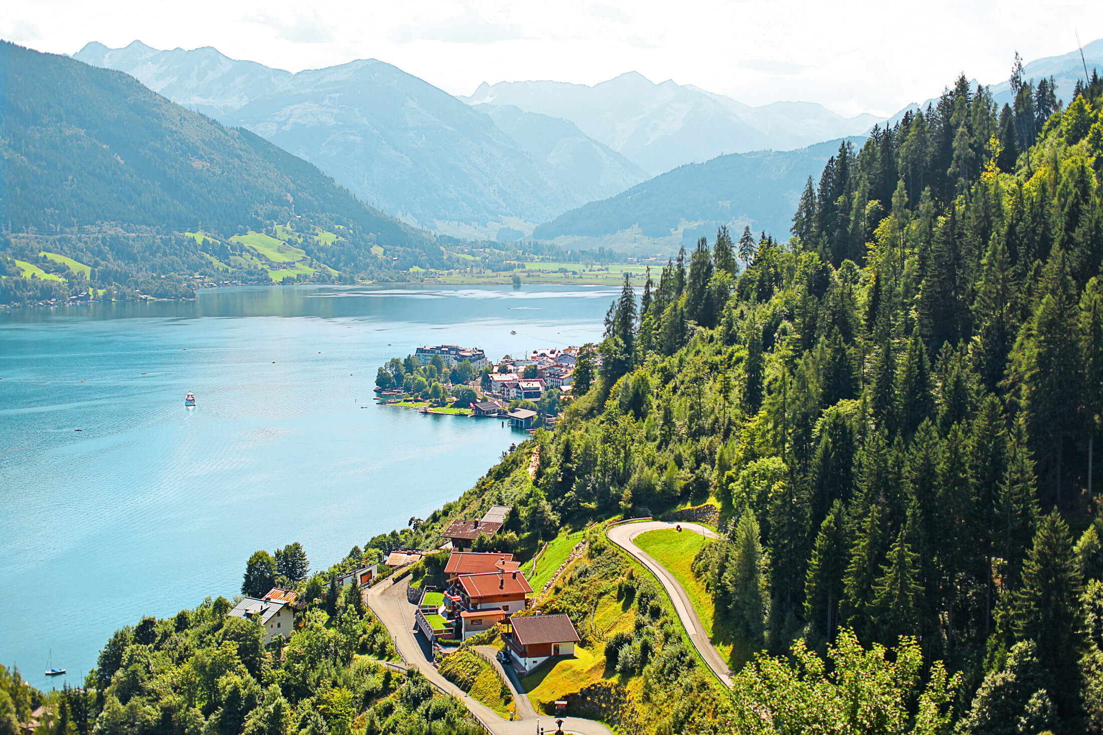 Blick auf den Zeller See, Chalet Evi Ferienhaus in Kaprun Zell am See